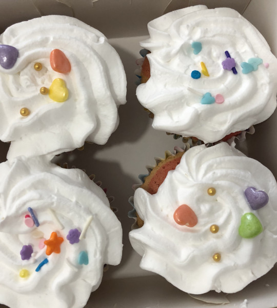 4 pcs cupcakes